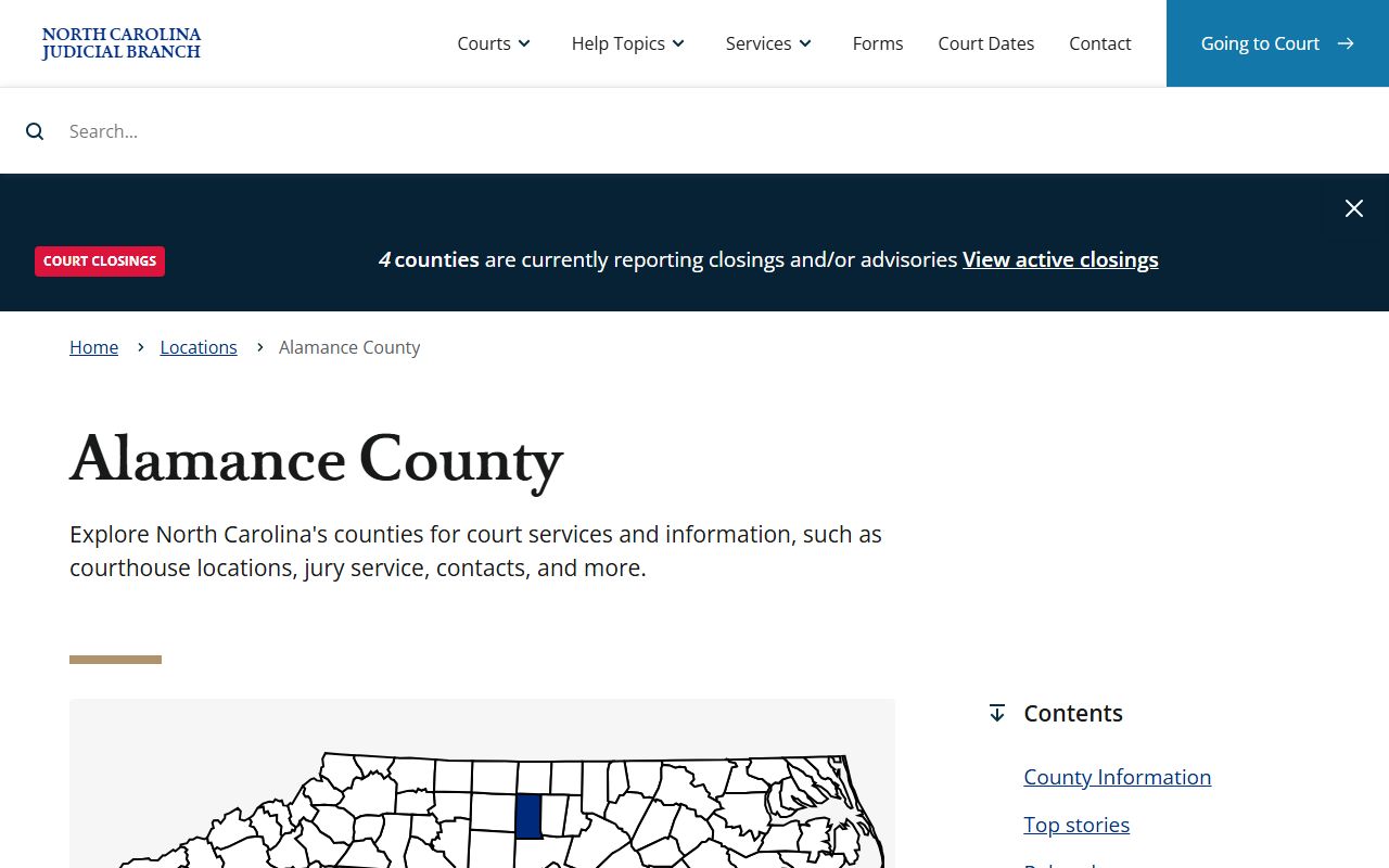 Alamance County traffic court records