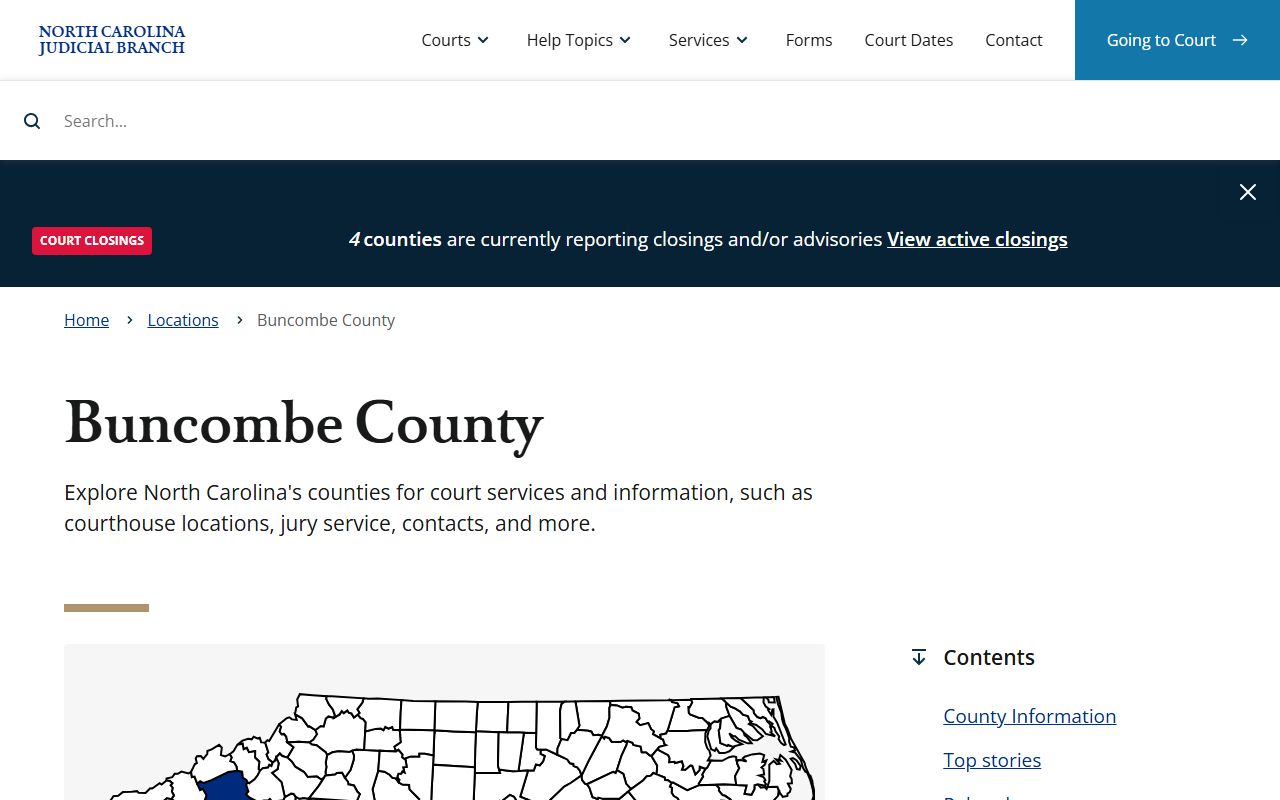 Buncombe County traffic court records