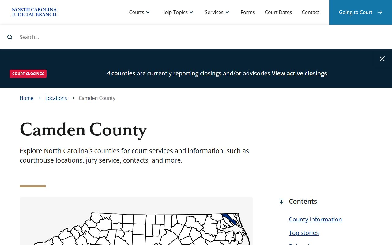Camden County Clerk of Superior Court website for traffic court records