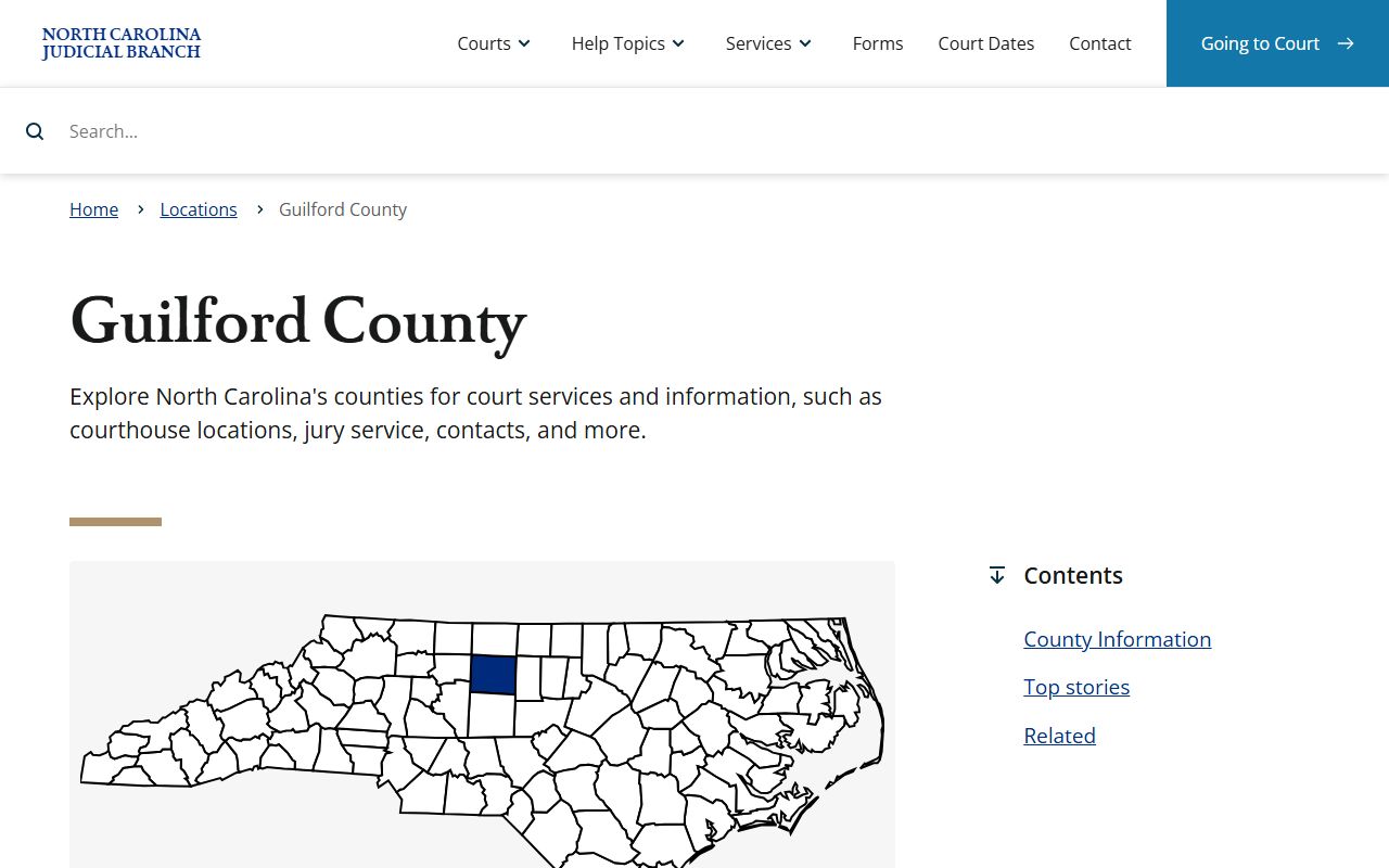 Guilford County traffic court records