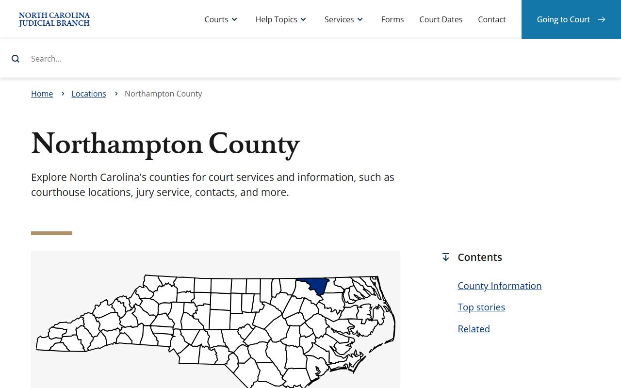Northampton County Clerk of Superior Court for traffic records