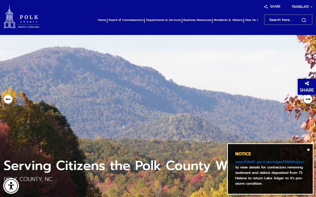 Polk County government website