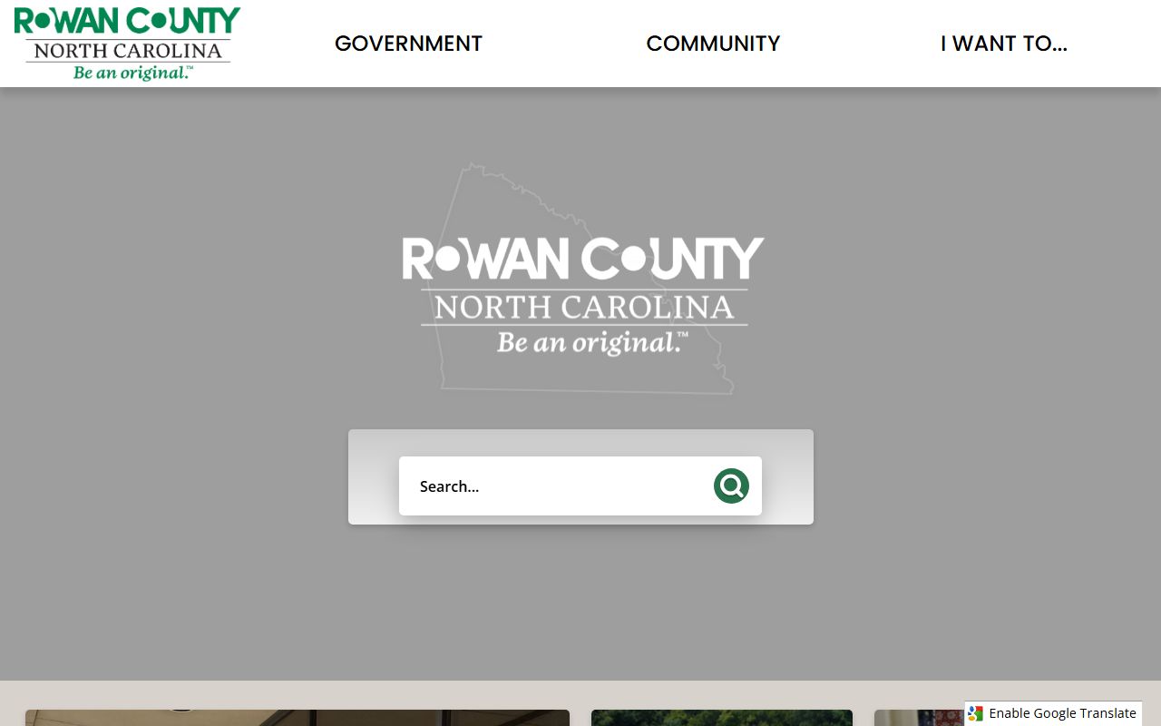 Rowan County government website for traffic court records